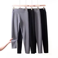 XL to 8XL Fleece shark pants Women Autumn Winter Warm leggings high waist Thick wormwood legging belly Control pant all match
