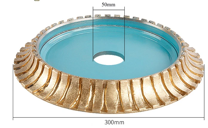 6\'\' 10\'\' 12\'\' 14\' 1/4 Round Edge Diamond Calibrating Milling Wheel CNC Sintered Profile 150 250 300 350mm Granite Grinding Disc