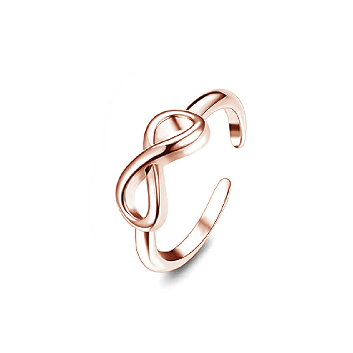 3pc Adjustable Bow Hollow Lotus Design Toe Ring Set