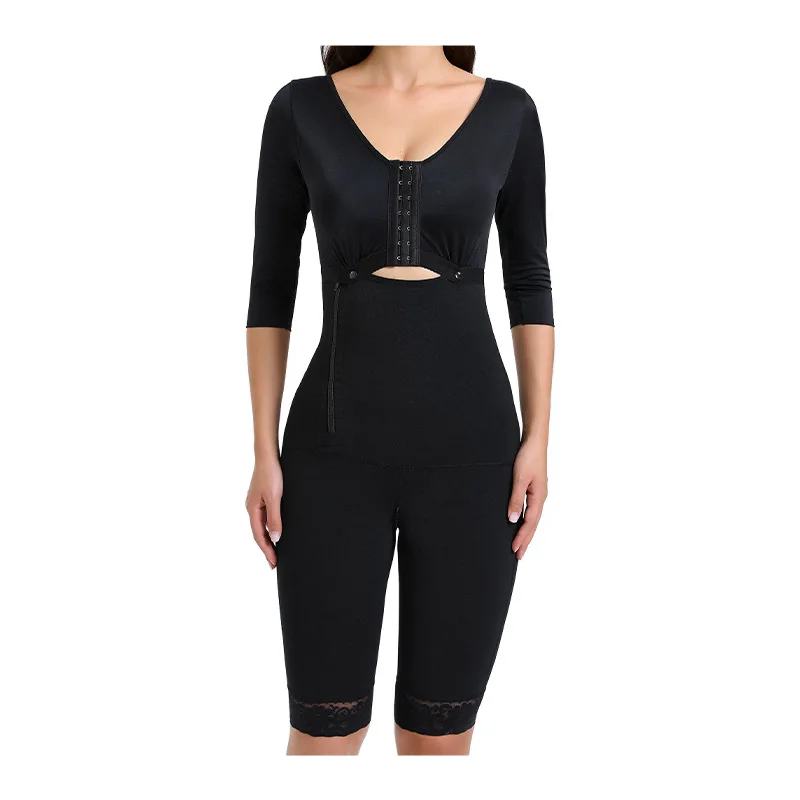 

PRAYGER New Compression Sahpewear Women Sexy Slimming Corset Hook Bra Lifter Bodysuits Zipper Crotch Underwear