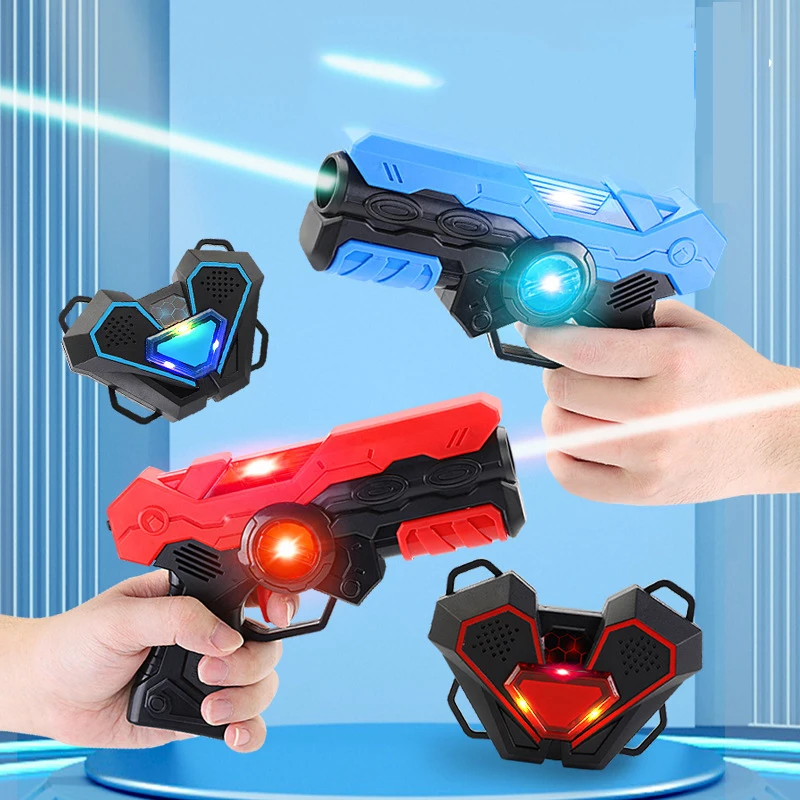 Infrared Toy Guns Weapon Induction Battle Gun Toy Pistol Model Electric Laser Gun For parent-child Outdoor Game Christmas Gift