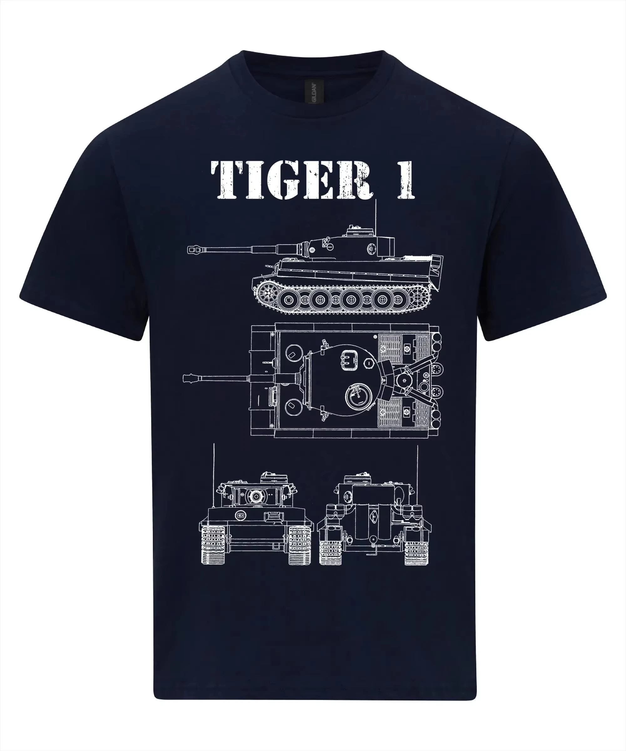 T-shirt Tiger 1 Tank avec dess - Vintage Fashion Drawings avis et prix
