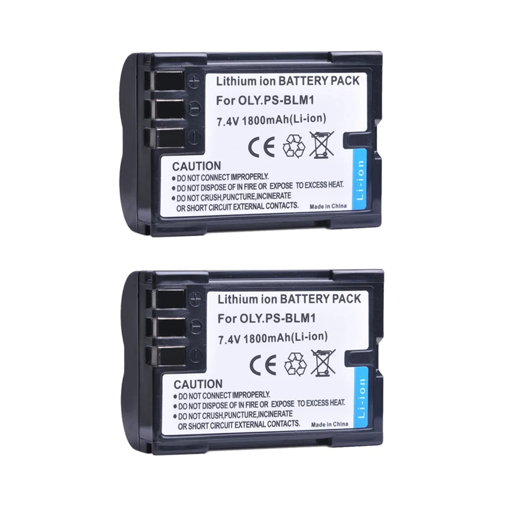 1800mAh PS-BLM1 Bateria BLM-1 BLM-01 PSBLM1 BLM1 Camera Li-ion Battery for Olympus E-300 E-330 E-500 E-510 C-5060 C-7070