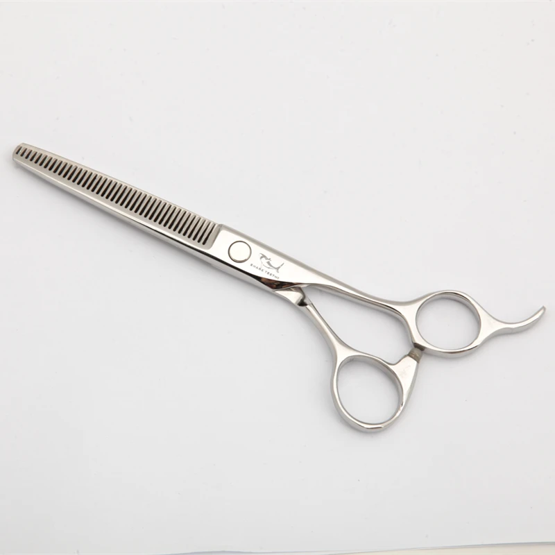 yyhcShark Samsung scissors, professional pet cat and dog grooming hairdressing, hair trimming, stainless steel straight cutting,