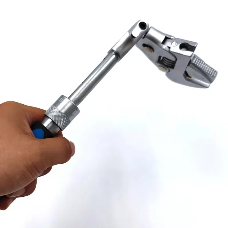 Robuster, 250–310 mm ausziehbarer, verstellbarer Schraubenschlüssel aus Legierung mit 180 Grad gefalteter Backe