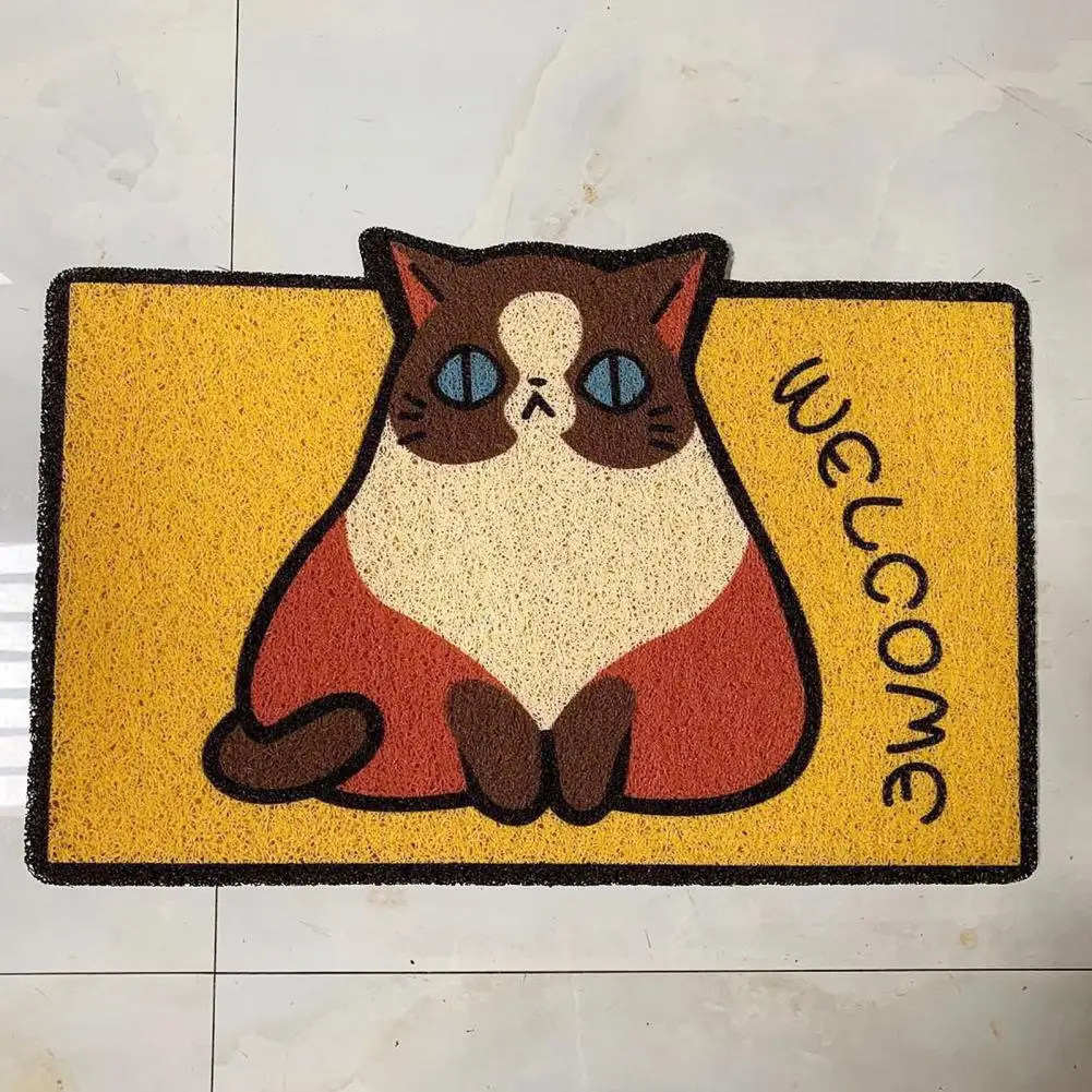 Pattern Floor Mat Dirt-resistant Mat Pattern Decorative Entrance Door Mat Wear-resistant Indoor Outdoor Rug with for Home