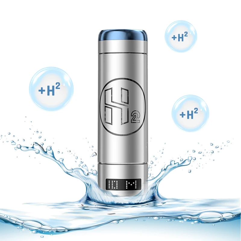 

Portable RechargeableTitanium Water Bottle 9000ppb Hydrogen High Quality Hydrogen Water Generator Bottle Outdoor Desktop