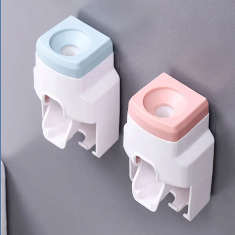 Toothpaste Squeezer Creative Lazy Automatic Toothpaste Dispenser Toilet Wall-mounted Toothbrush Holder Bathroom Accessories