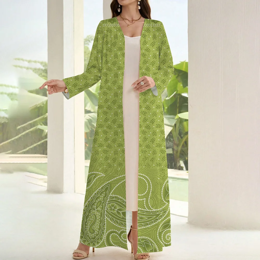 Moda muzułmańska Abaya Retro etniczny kardigan Kimono szata dwuczęściowa 2024 nowy dubaj bliskowschód Arabia Saudyjska ubrania Eid Kaftan