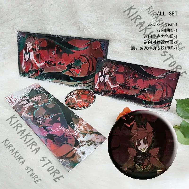 

Hazbin Hotel Alastor Red Deer Color Paper Shikishi Cosplay Acrylic Standing Plate Fangoods Laser Ticket Flow Hemp Bricks