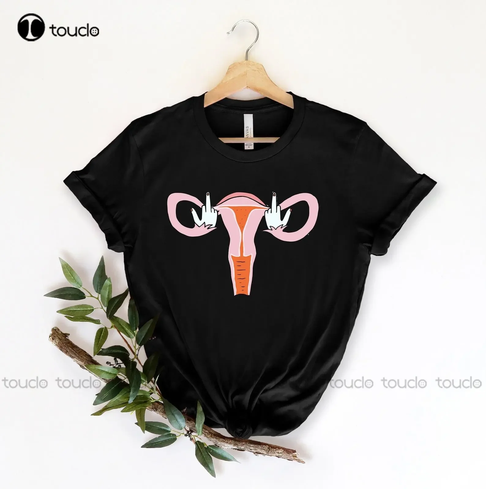 Middle Finger Uterus Tshirt, Pro Choice, Feminist Shirt, Girl Power Shirt, Middle Finger Tshirt, Women'S Pro Choice Custom Gift