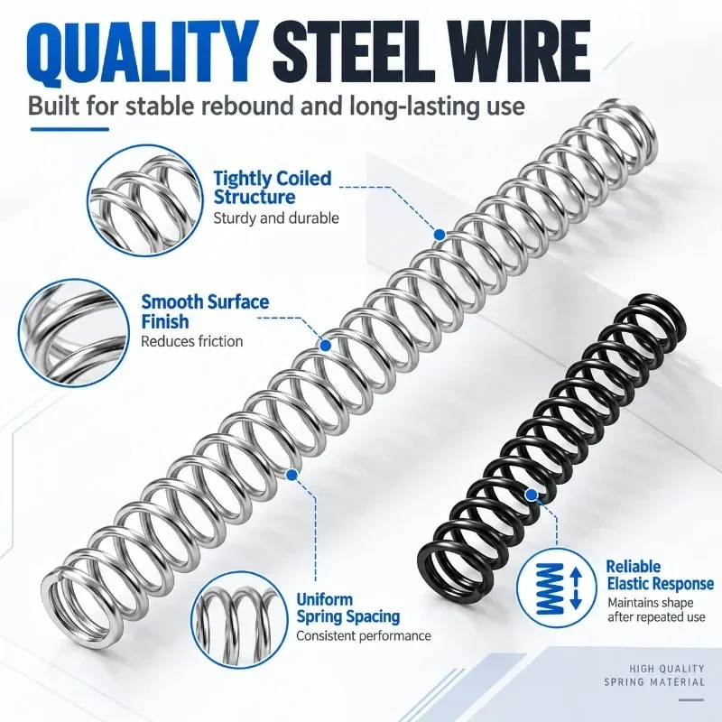 Durable Elastic Compression Spring AEG M130 M140 M150 M160 Anti-fatigue Mechanical Hardware Replacement Parts