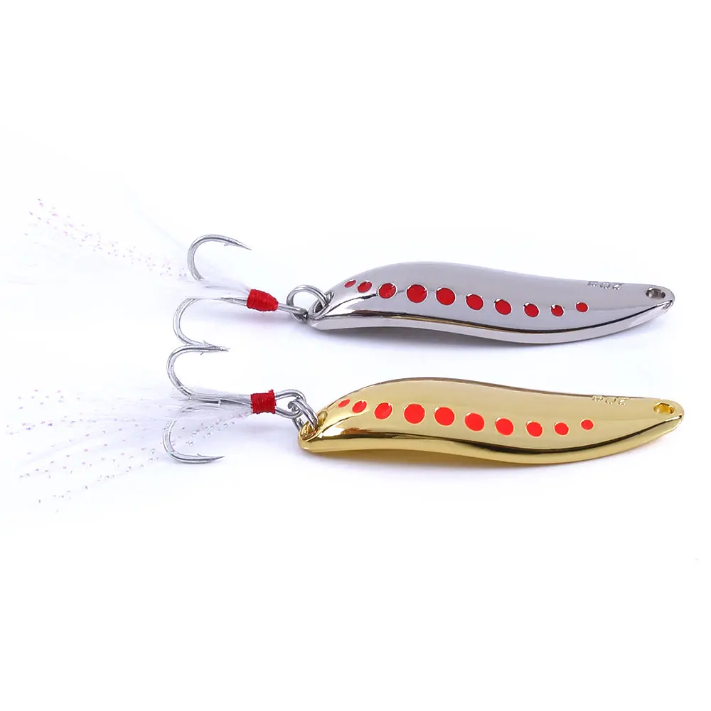 1Pc Metal Vib Leech Spinners Spoon Lures  7.5g 10g 15g 20g  Artificial Bait Lure Fishing Tackle for Bass Pike Perch