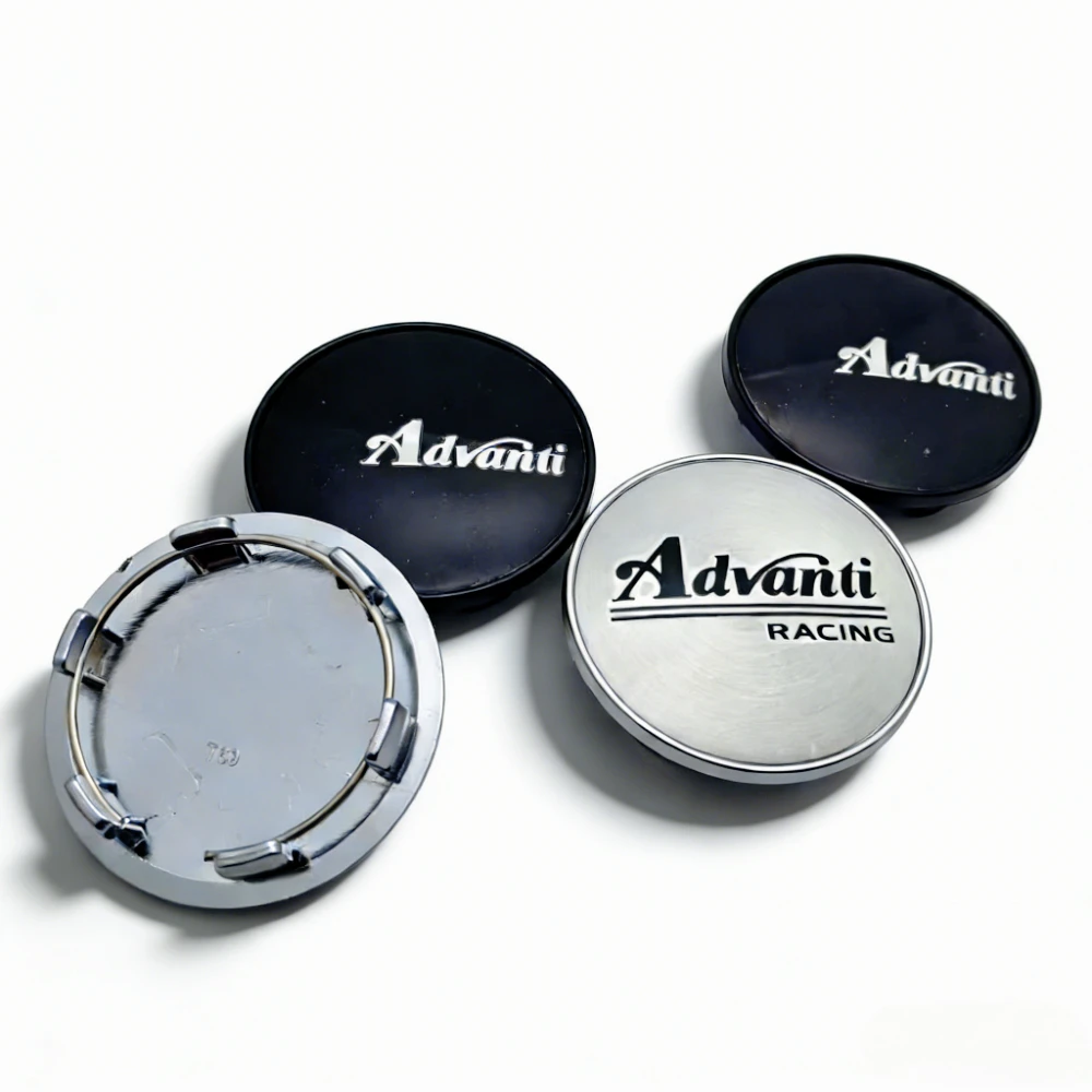 4er-Set Advanti Racing Logo Emblem Radnabenkappen 69MM mit Clips 56MM Radnaben-Staubschutzkappen Felgenabdeckungen Ersatzteile