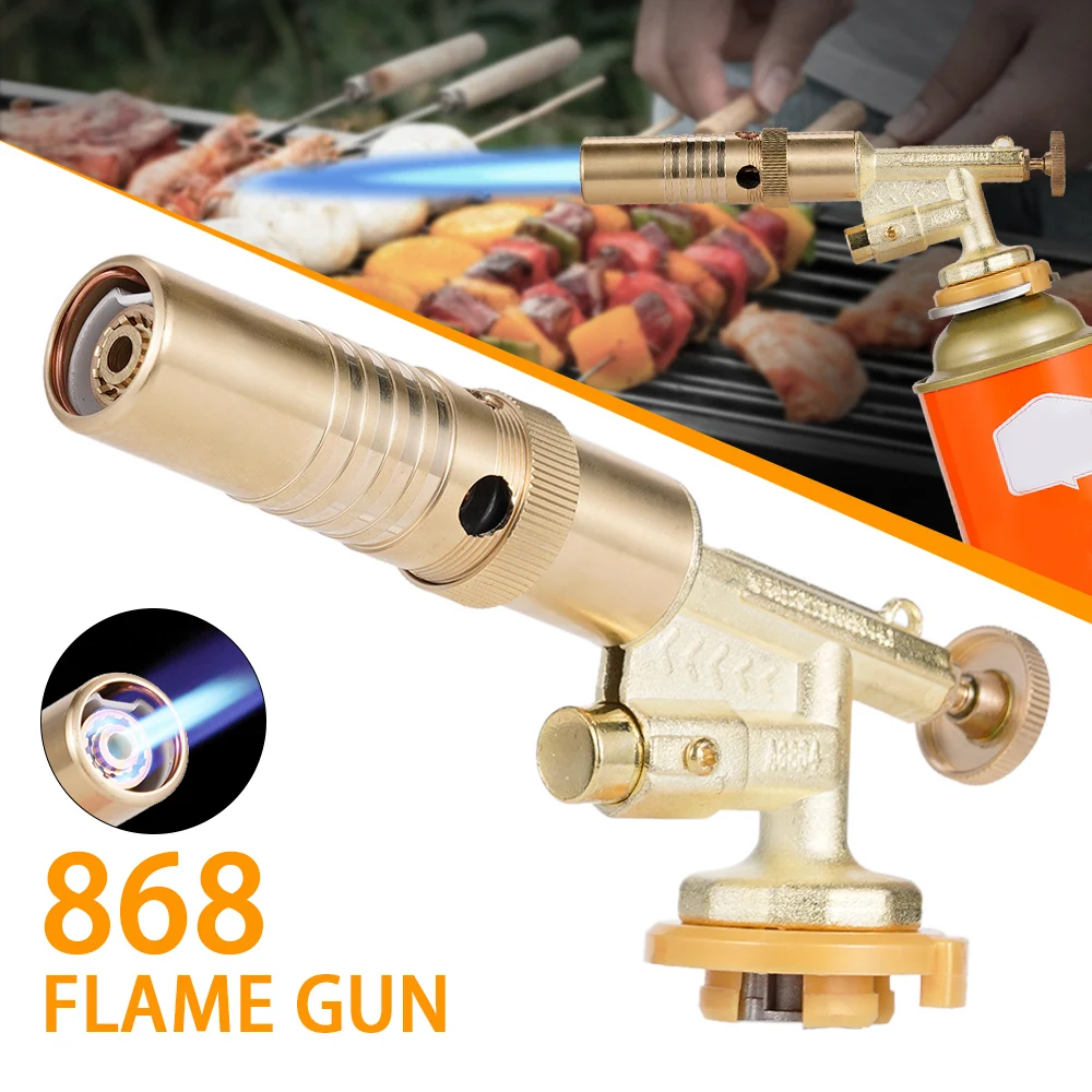 tocha de soldagem de cobre puro queimador de gas pistola de chama ventilador brasagem cozinhar churrasco pistola de ignicao automatica ferramenta de cozimento de cozinha 01