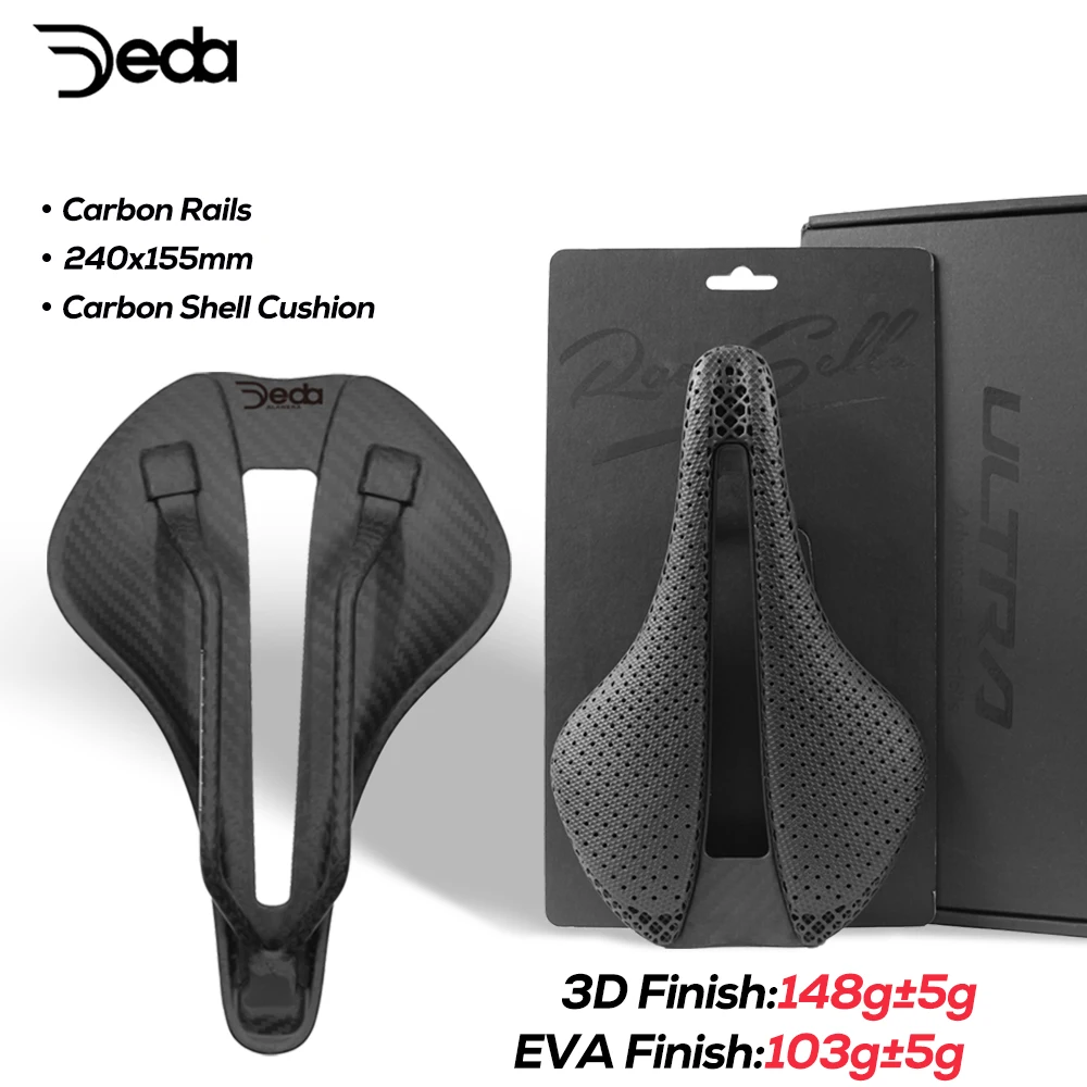 

3D Printed Bicycle Saddle,Ultralight Carbon EVA Hollow 245x145mm MTB/Road Racing Bike Cushion,Carbon Rail,Full Carbon Shel
