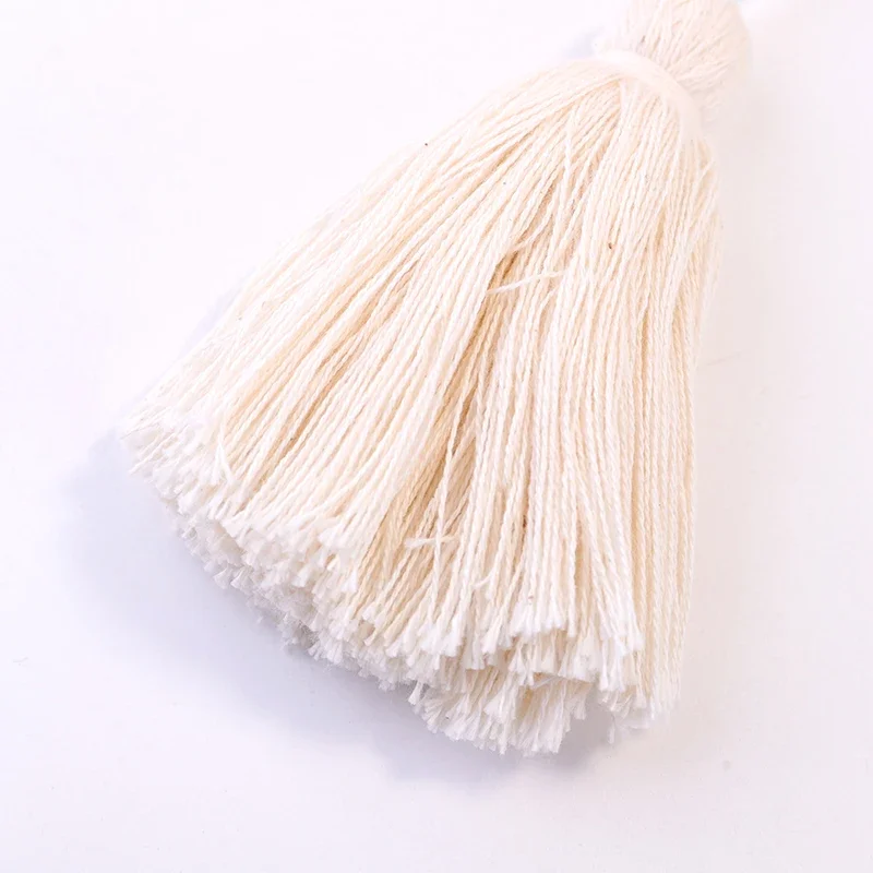 1 Piece White Cotton Tassel Pendant Can Be Used To Decorate Tassels for Pillows Blankets Curtains Tablecloths