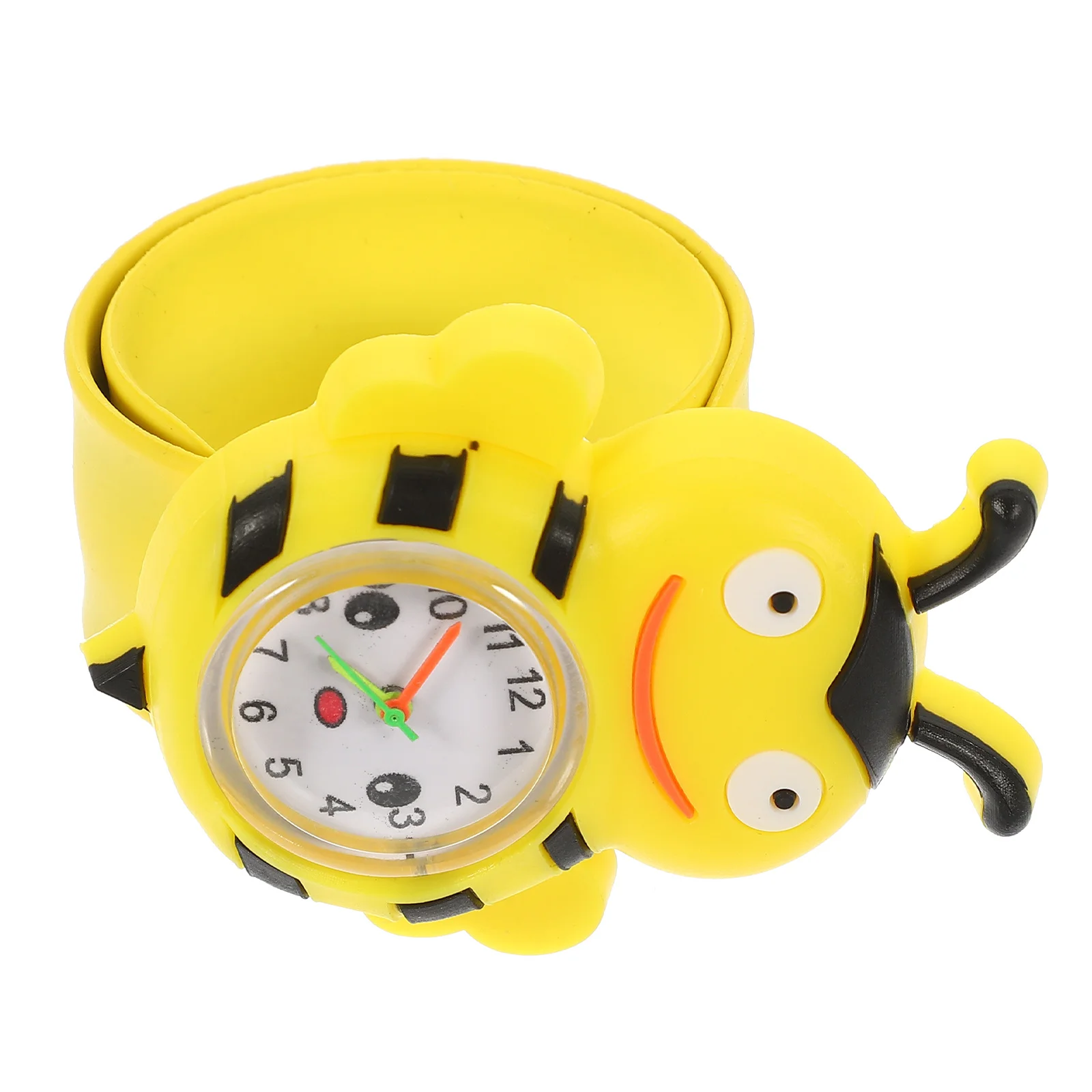 ساعة صفعة مع ساعة يد كوارتز لطيفة كرتونية وحزام مريح للارتداء اليومي وخفيف الوزن