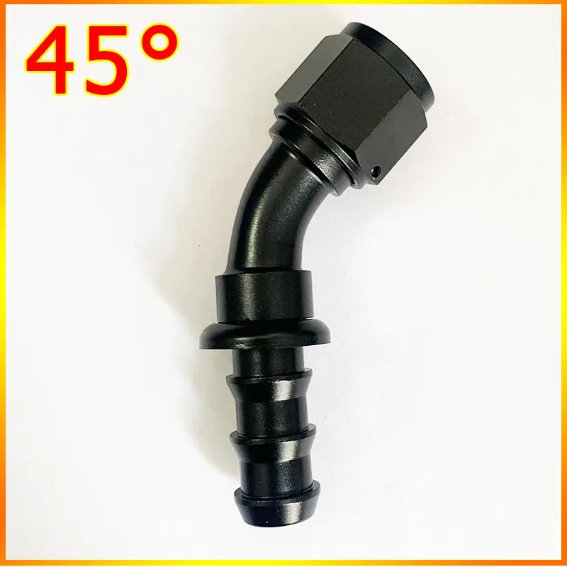 

2Pcs AN4 AN6 AN8 AN10 AN12 Push-On Hose End Fittings 0-180 Degree Reusable Fuel Oil Cooler Connection Adapter DG
