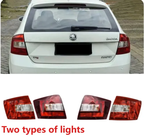 

For Skoda Spaceback 2014-2019 Car Rear Light Cover Tail Driving Brake Taillight Warning Signal Stop Lamp No Bulb Car Accessories