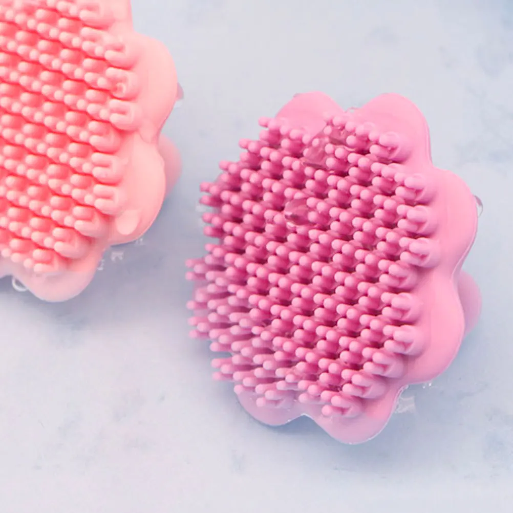 Delikatna silikonowa szczoteczka do peelingu twarzy, przenośna, ręczna szczotka do oczyszczania skóry, do skóry wrażliwej, silikonowy masażer do twarzy.
