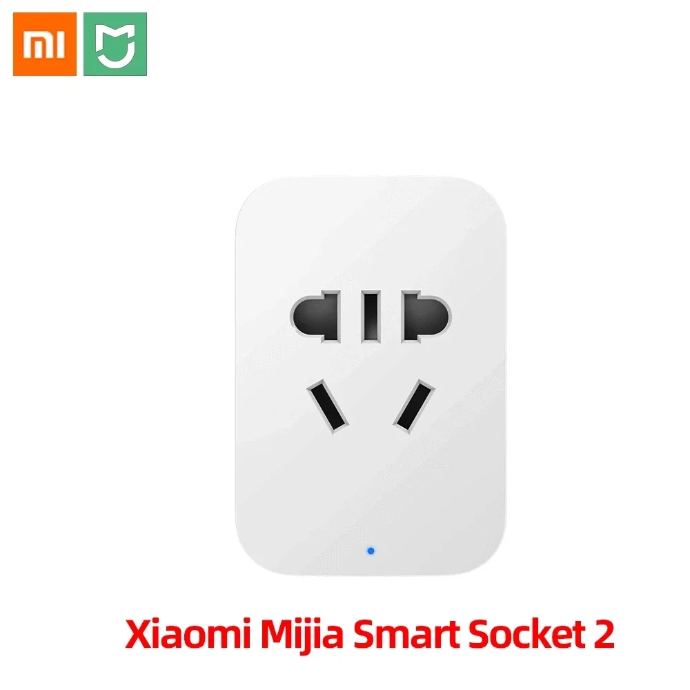 

Original Xiaomi Mijia Smart Home Socket 2 WiFi Phone Wireless Remote Control Smart Plug 2 For Smart Mi APP Remote Control plug