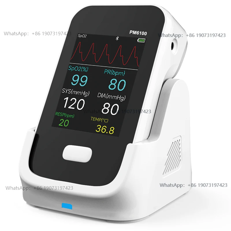 Berry PM6100 Handheld  animal Patient  High Quality 6-Parameter  Monitoring Devices Spo2 HR  PR TEMP NIBP