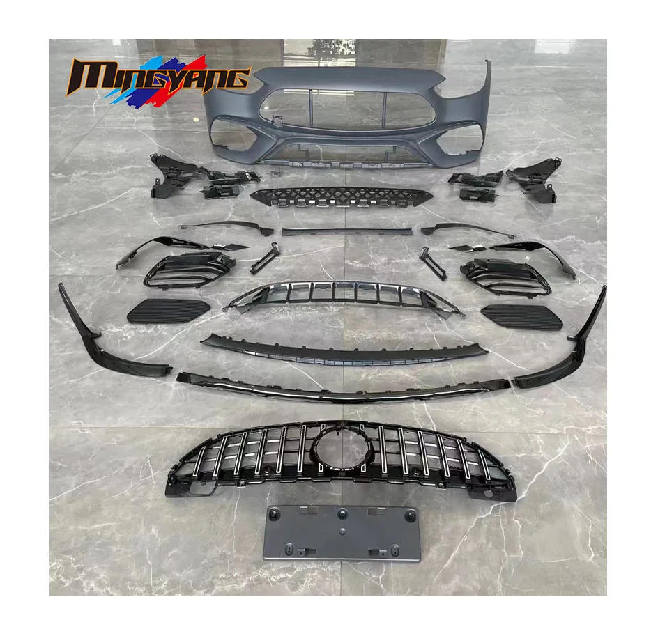 

Hot Selling PP Plastics Front Bumper Combination Lip for Mercedes Benz C-class W206 Body Kit Upgrade C63 S AMG FACELIFT Bodykit