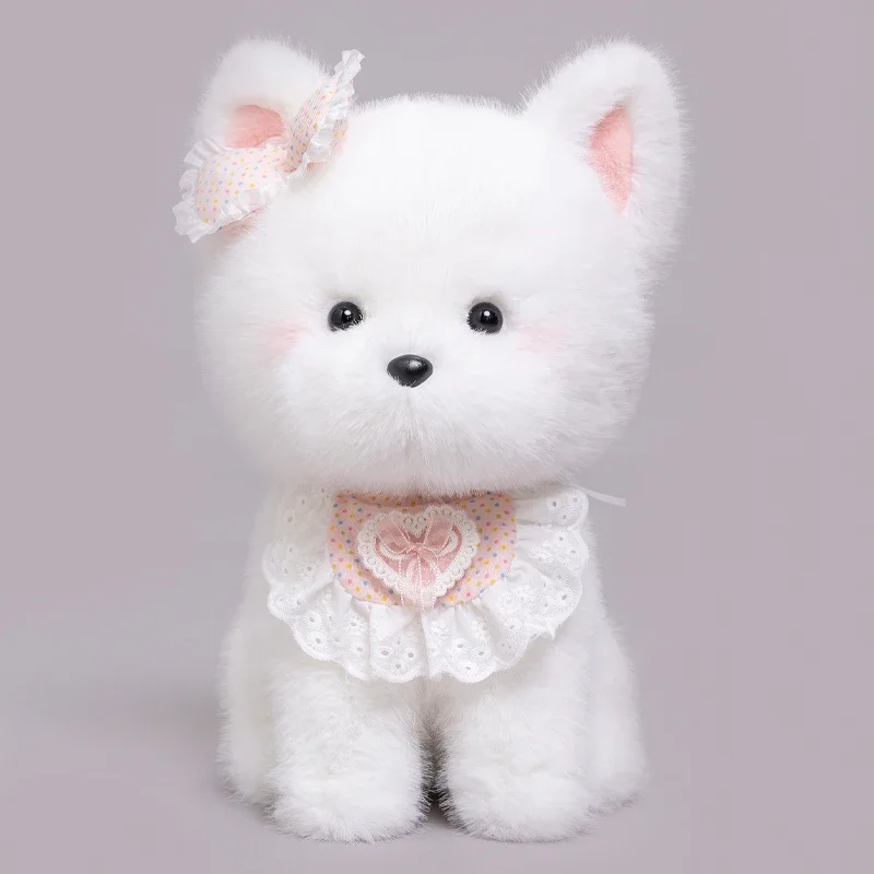 2024 lindo perro pequeño serie muñeca de peluche suave lindo perro mascota niños juguete de peluche decoraciones para el hogar decoraciones de cama regalos de cumpleaños