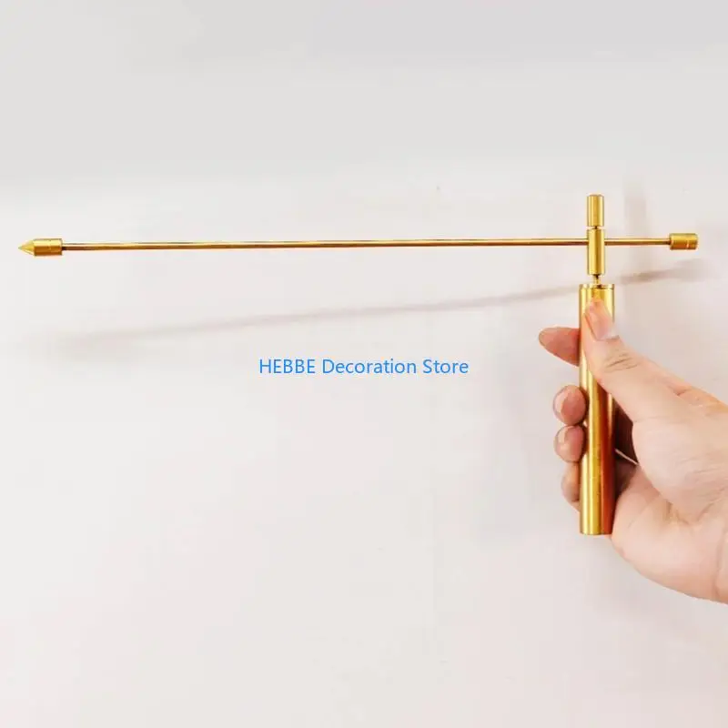 B0KC 2 Pcs/Set Dowsing Rods, Copper Water Detector Tool Adjustable Rods Flexible Detector for Divining Water Buried Items