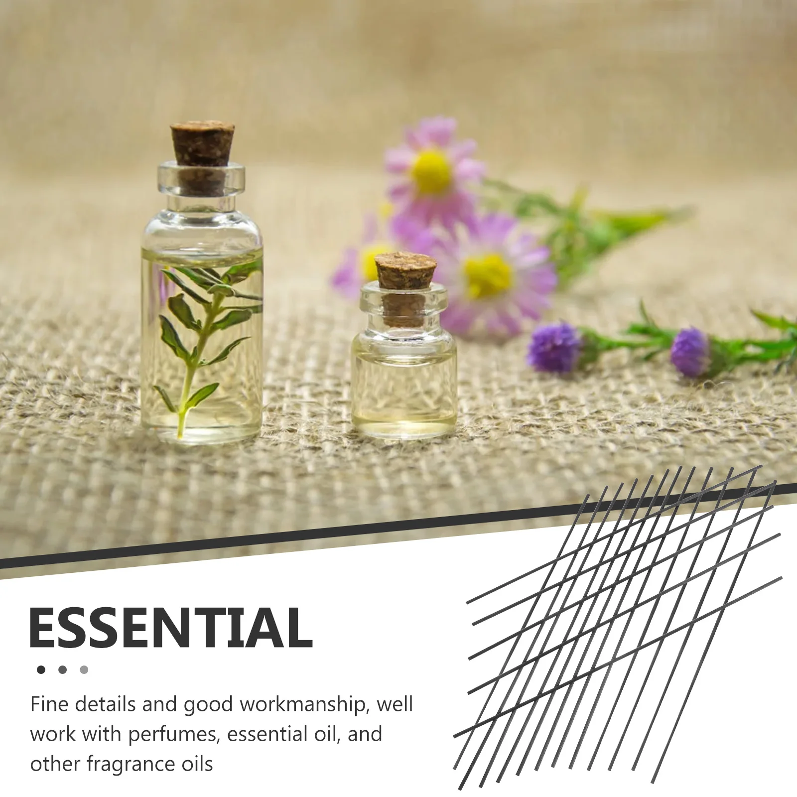 

100pcs Diffuser Sticks Strong Volatilizing Fragrance Sticks For Home Aroma Oil Diffuser Reeds Room Decor