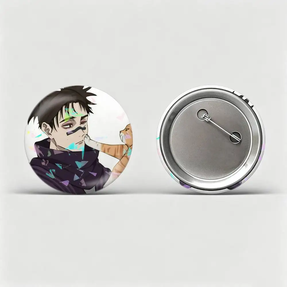C-Choso  Badges Creative Tinplate Round Button PinsBrooch Badge Clothes Backpack Custom