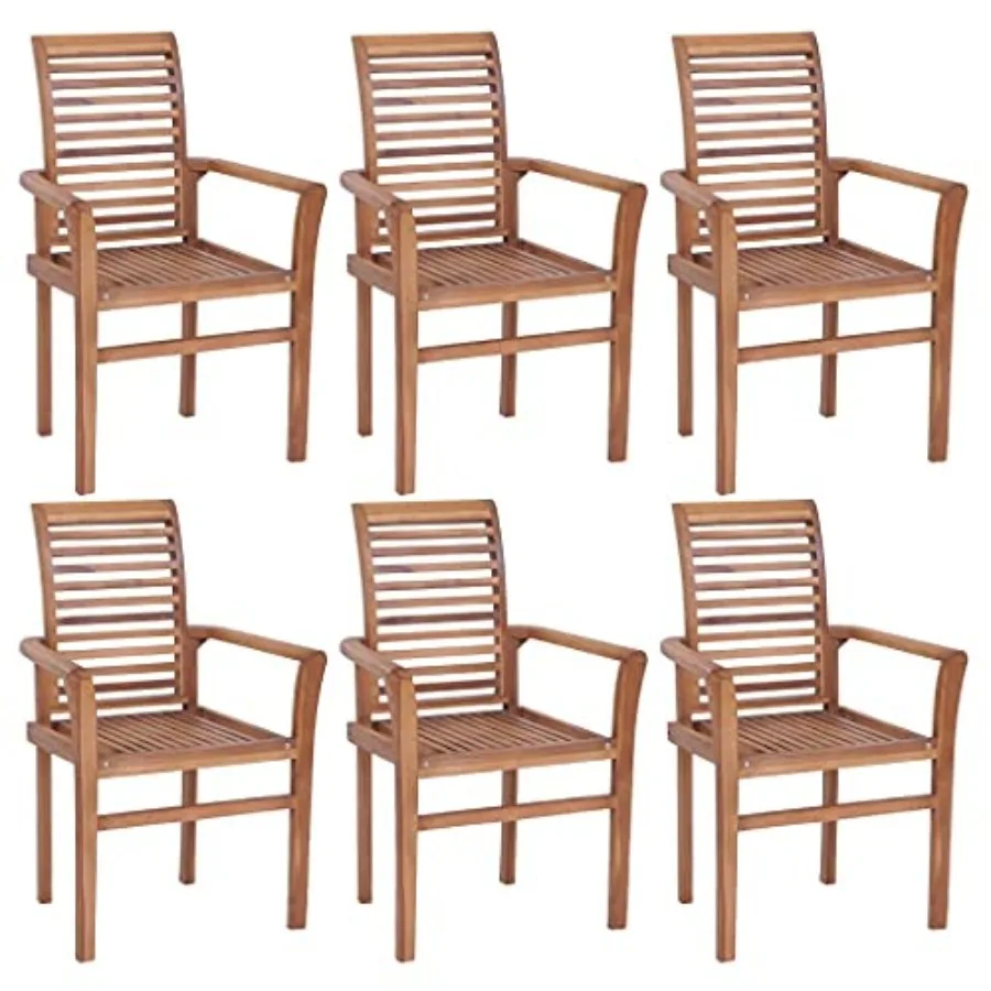 

Stacking Dining Chairs 6 pcs, Patio Chairs, Porch Chairs, Outdoor Chairs, Lounge Chairs, Library Chairs, Hospitality Chair, for
