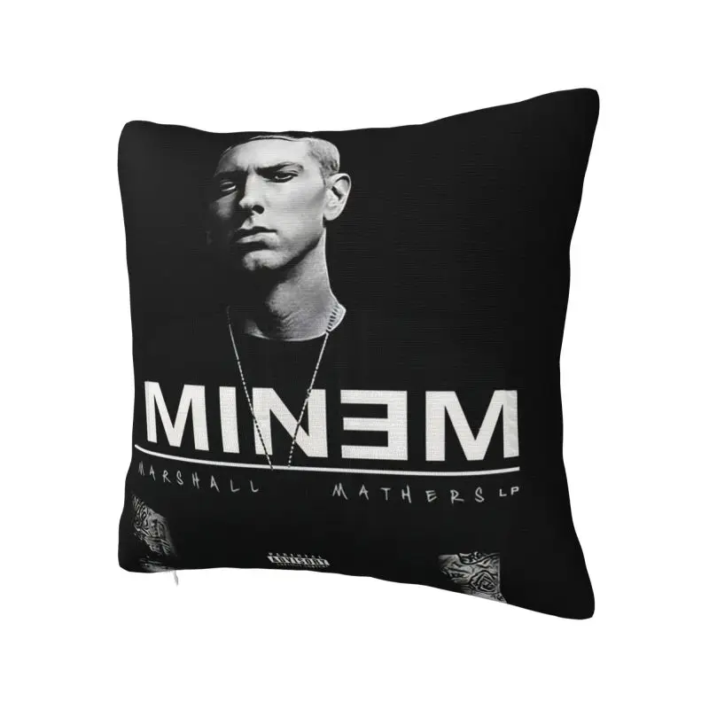 Eminems Pop Music Pillow Living Room Decoration Fashion American Hip Hop Rapper Cushions for Sofa Square Pillowcase