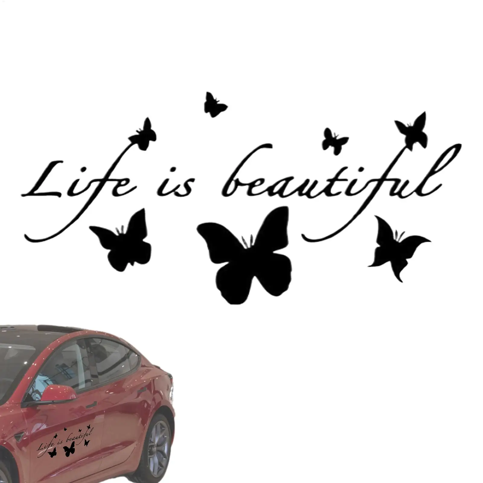 

Car Decals Strong Adhesive Reflective Decor Car Decal Stickers For Window Friends Men Women Driving Outdoor Motorcycles