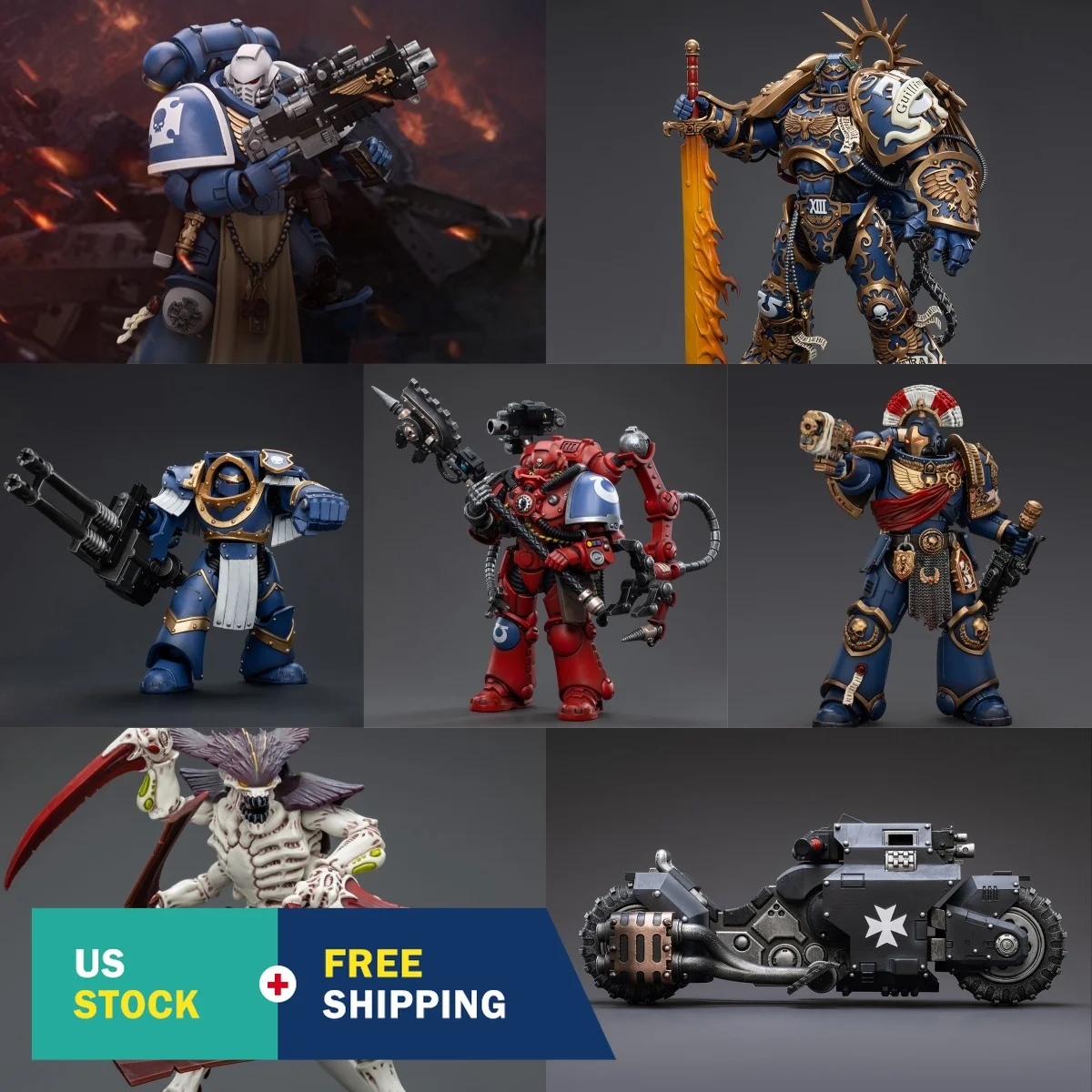 

HiPlay JOYTOY Warhammer The Horus Heresy Series Ultramarines Cataphractii Terminator Squad Primaris Techmarine Primaris Techmarine 1/18 Scale Collectible Action Figure