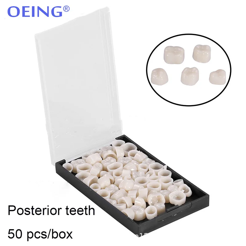 OEING Dental Crowns Resin Porcelain Temporary Anterior Posterior Crown Tooth Veneers Oral Care Dentistry Lab Oral Care Tools