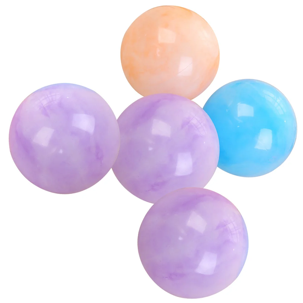 

5pcs Plastic Air Filled Pit Ball Bouncy Rubber Balls for Toddlers and Kids Playing bouncy balls for kids