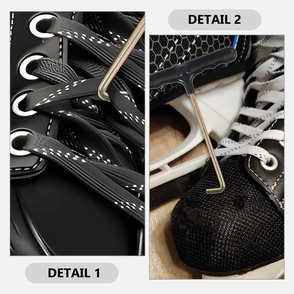 

5Pcs Portable Shoelace Tighteners Durable T-Shaped Pullers Ergonomic Grip Design for Comfortable Use T-Shaped Shoelace Pullers