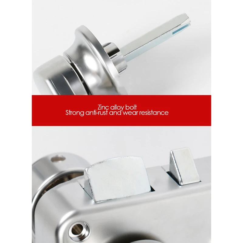 

RV Toilet Door Lock Bathroom Door Lock Caravan Boat Latch Handle Lock RV Accessories