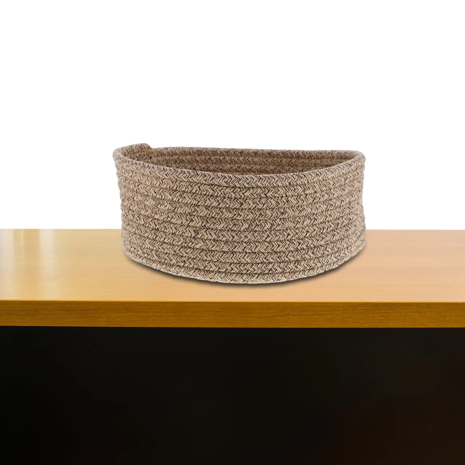 

Cotton Rope Woven Storage Basket Soft Breathable Handmade Organizer Bin for Nursery Living Room Bedroom Sundries Cosmetics