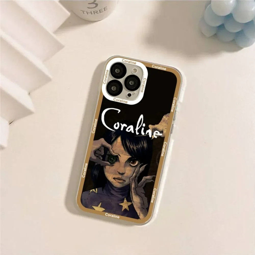 Anime-C-coraline  Phone Case For IPhone 11 12 13 Mini Pro Max 14 Pro Max Iphone15 15promax Case Shell Funda Cover