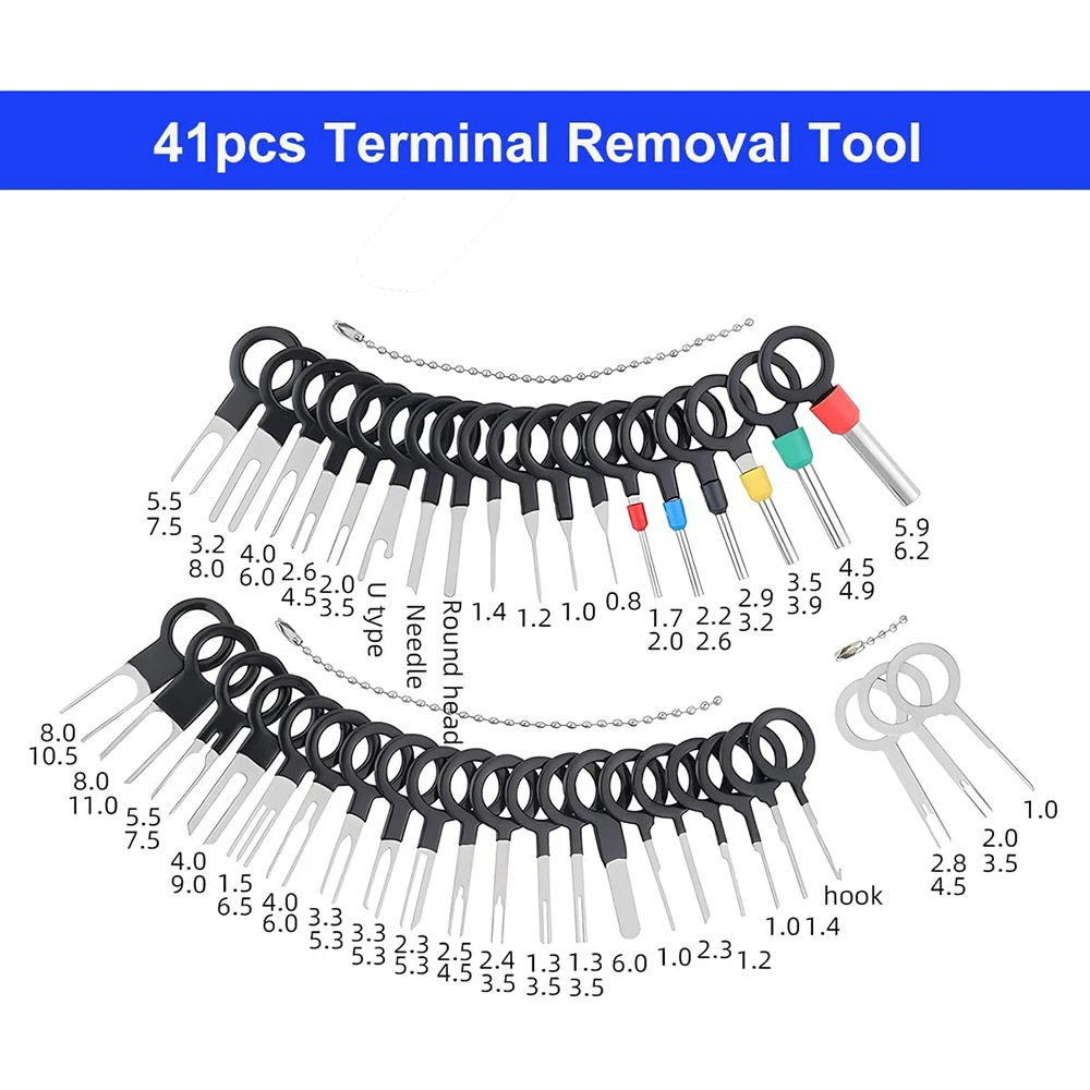 24-teiliges Steckverbinder-Pin-Set mit Crimpzange für 1/1,5/1,8/2,2/2,3/2,8/3,5 mm Stecker-Busbar-Pins, nicht isolierte Kabelanschluss-Pin-Sets. – Detail 3