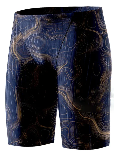 Men Swim Jammer Swimming Trunks Professional Swim Surf Trunks Summer Beach Lycra Quick Dry Gym Tights Shorts image 4