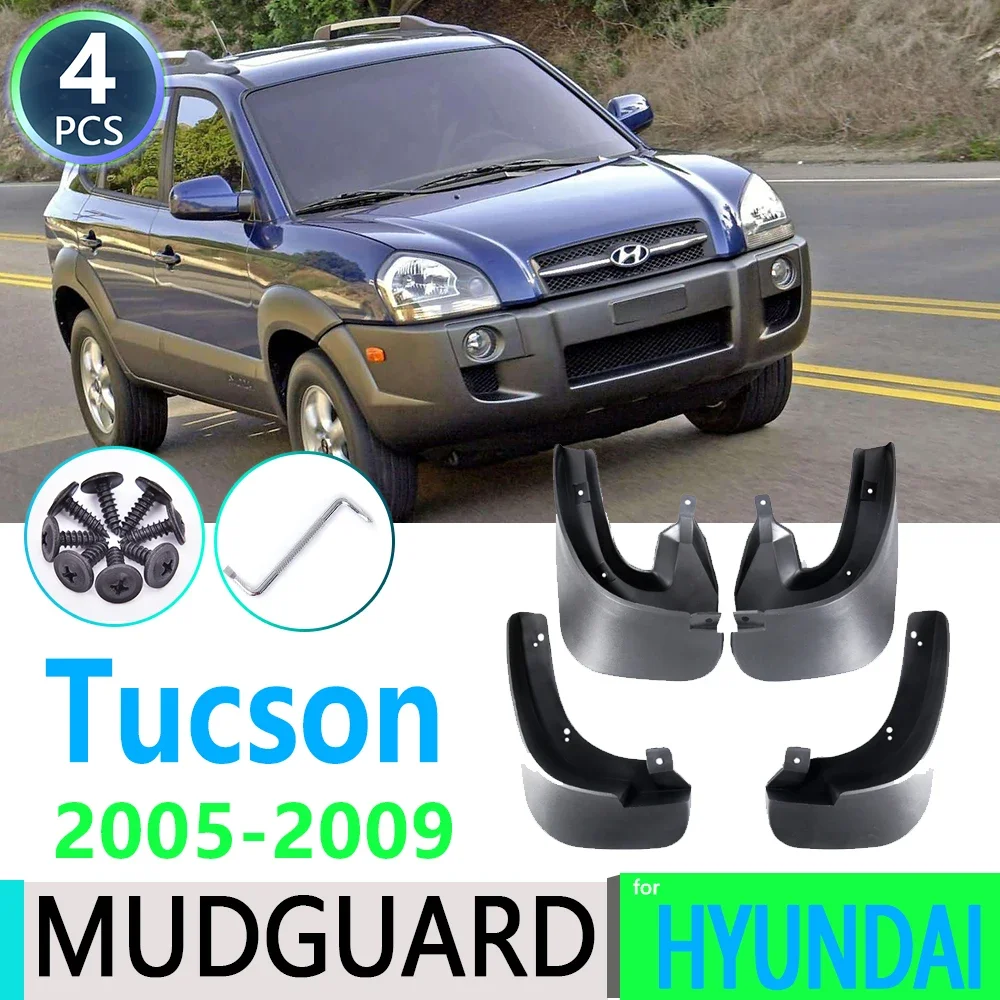 for Hyundai Tucson JM 2005~2009 2006 2007 2008 Fender Mudguard Mud Flaps Guard Splash Flap Car Accessories