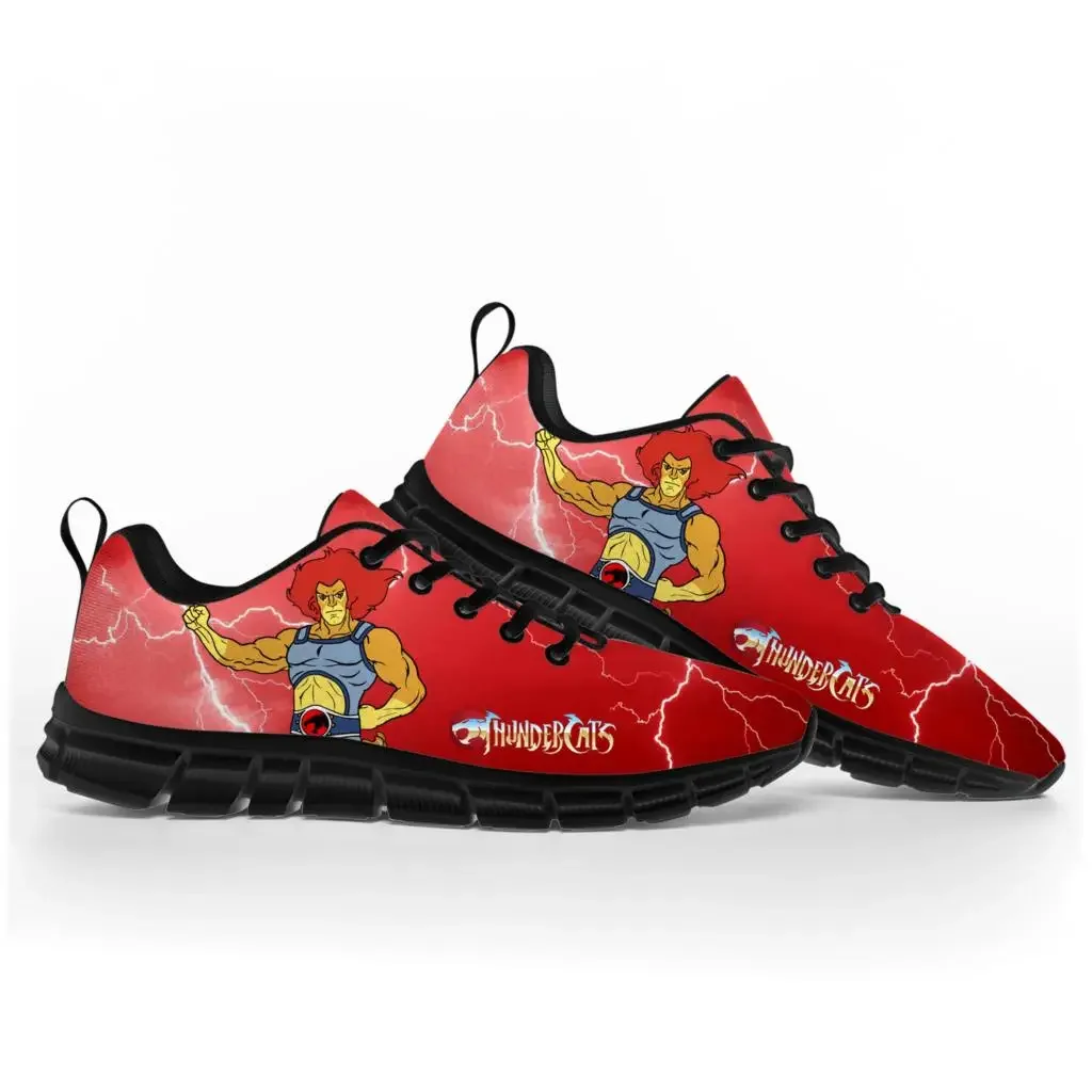 Cartoon Thundercats Comics scarpe sportive uomo donna adolescente bambini bambini Sneakers personalizzate coppia di alta qualità scarpe Casual nere