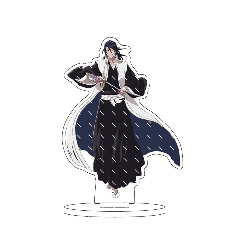 Anime BLEACH 15cm Acrylic Stand keychain Toushirou Hitsugaya Byakuya Kuchiki Tabletop Decorations Accessories Decor Gifts