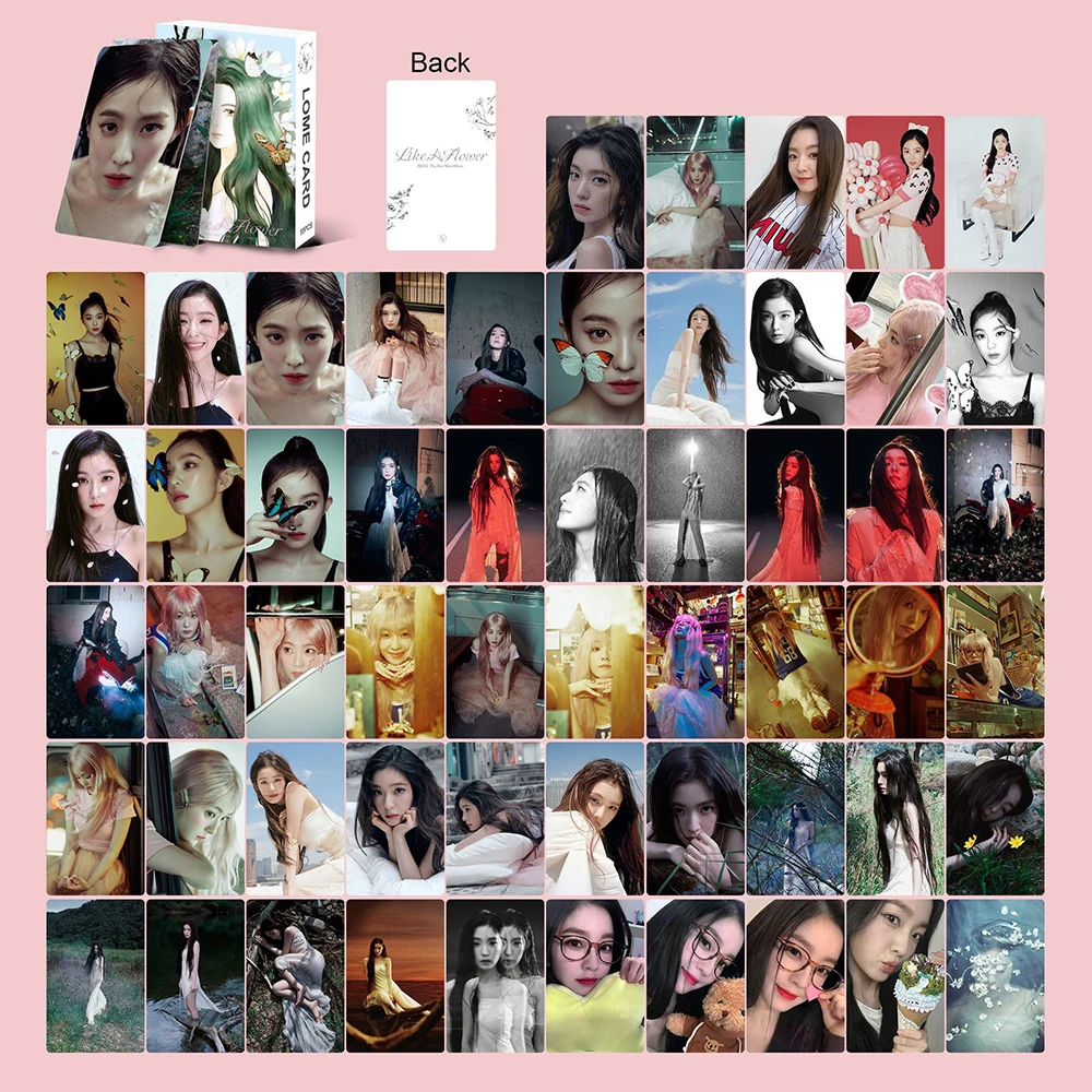 55Pcs/Set Kpop IRENE Like A Flower Solo Album Photocards Fashion Concept Photo Lomo Cards Selfie Postcards Fans Souvenir Gifts