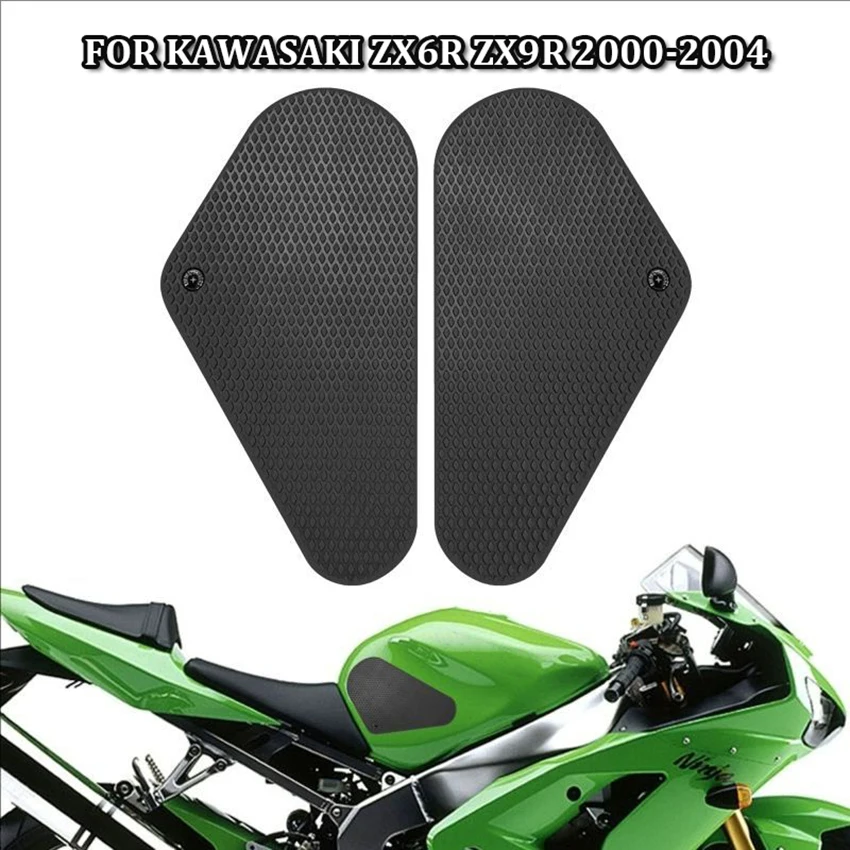 

Motorcycle Fuel Tank Traction Pad Anti Slip Sticker Knee Grip Protector For Kawasaki ZX6R ZX9R 2000-2004 Styling Modification