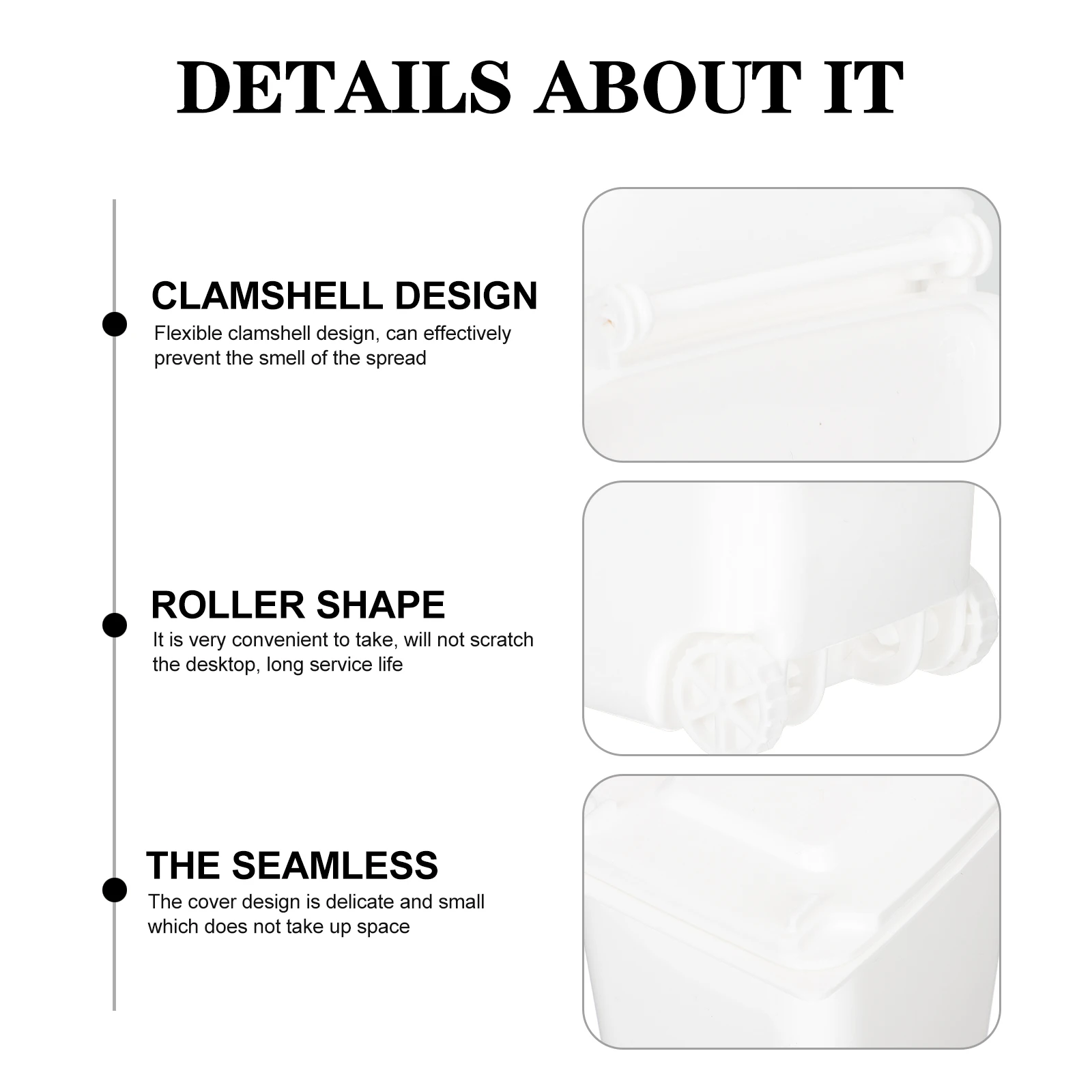 

4pcs Creative Desktop Trash Can With Lid Premium Plastic Garbage Bin For Bedroom Office Small Space Clamshell Design Wastepaper